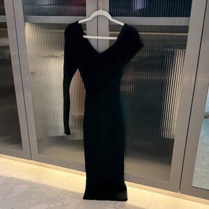 L&F’s Black One-Shoulder Sweater Dress